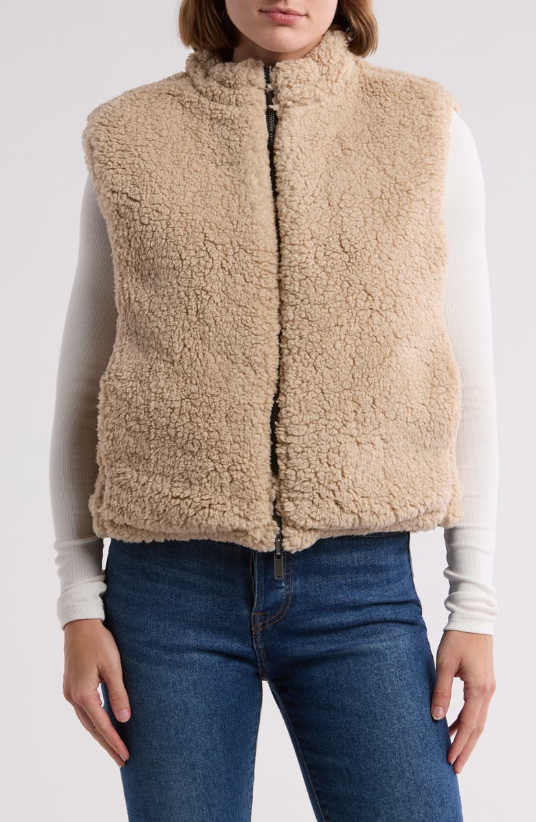 RDI Reversible Faux Shearling Vest, Alternate, color, 