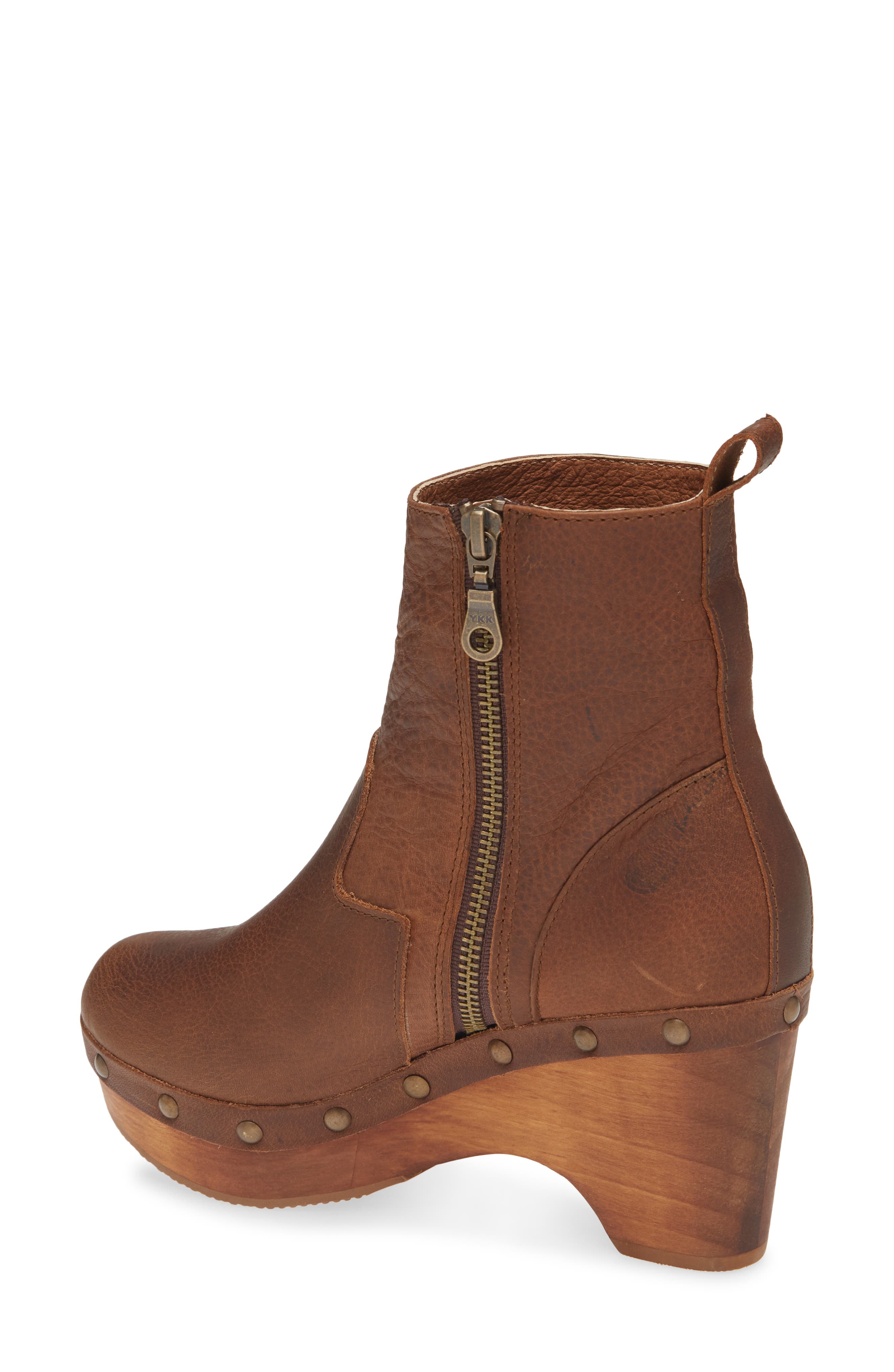 Zabina Bootie, Alternate, color, BROWN LEATHER