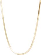 Kendra Scott Kassie 14K Gold Plated Herringbone Chain Necklace