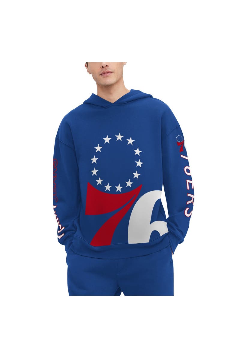 TOMMY JEANS Men's Tommy Jeans Royal Philadelphia 76ers Kenny Pullover Hoodie, Alternate, color, Royal
