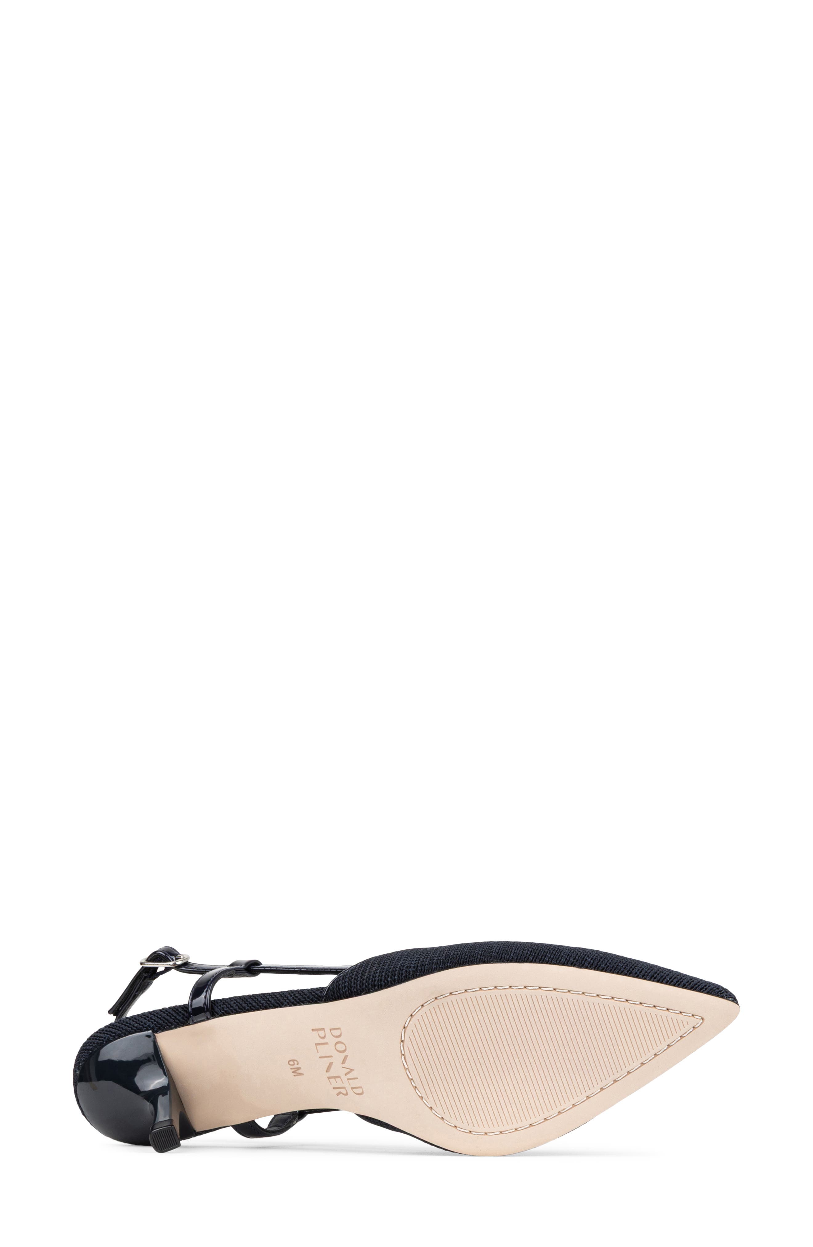 Celline Pointed Toe Slingback Pump, Alternate, color, NAVY