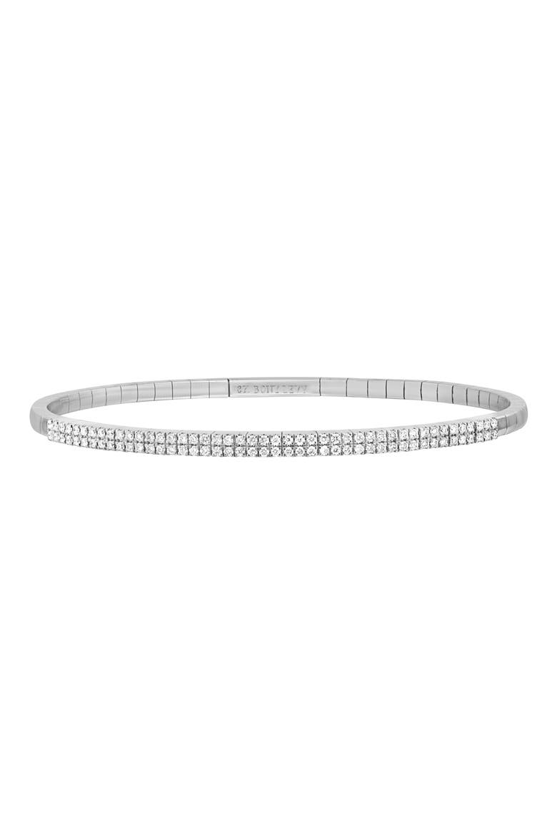Audrey Diamond Stretch Bracelet (Nordstrom Exclusive), Main, color, 18K WHITE GOLD