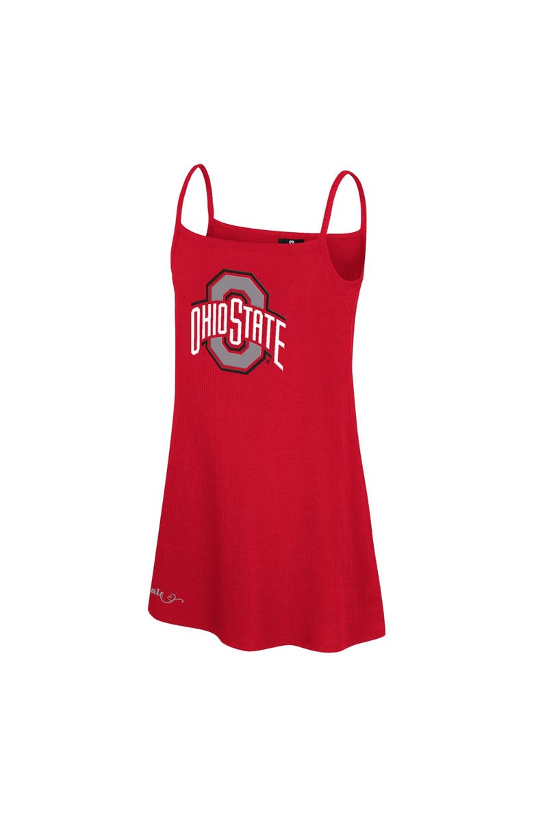 COLOSSEUM Girls Youth Colosseum  Scarlet Ohio State Buckeyes Brook Tank Dress, Alternate, color, 