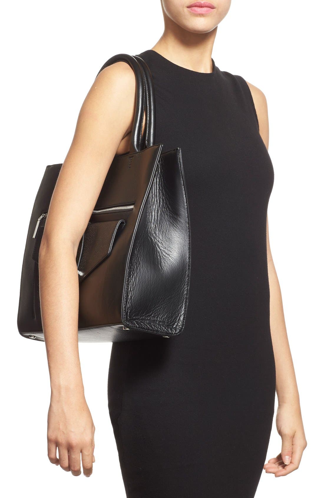 Halogen<sup>®</sup> 'Belltown' Leather Tote, Alternate, color, 