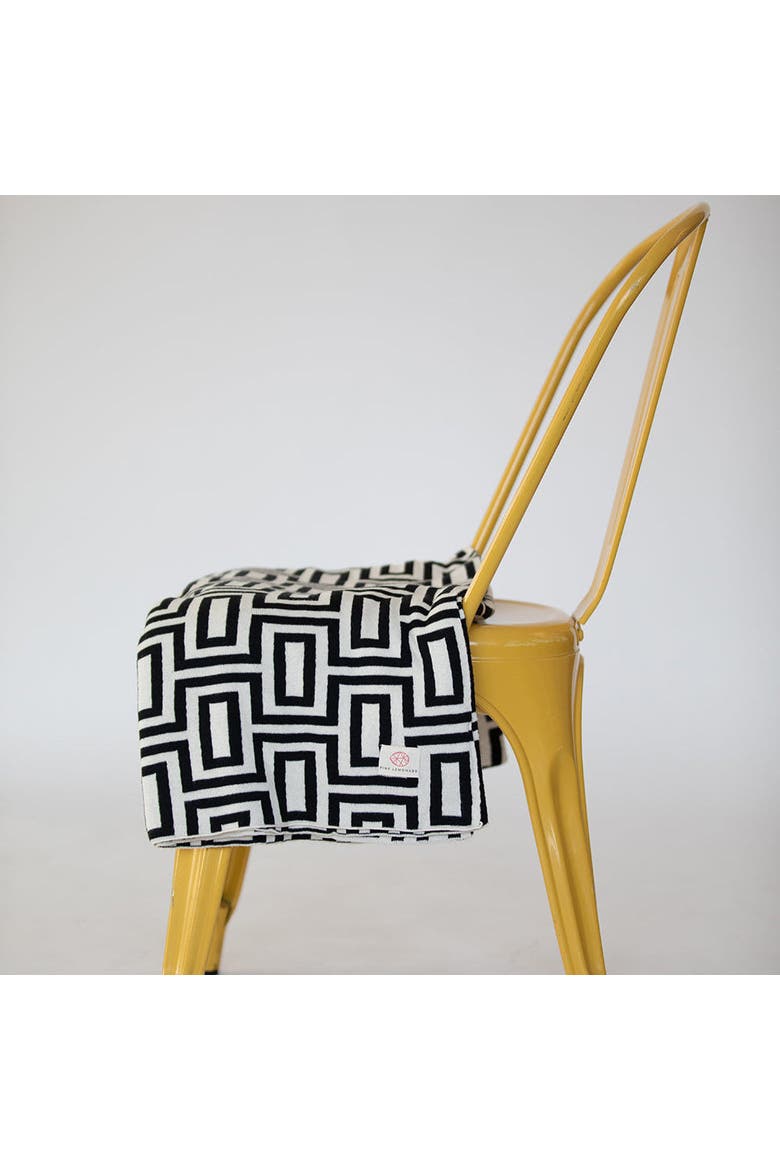 Galaxy Organic Cotton Throw Blanket, Alternate, color, Black