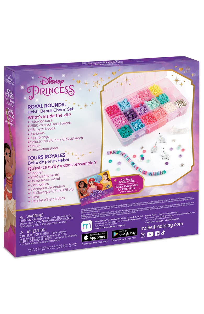 Disney Princess Royal Rounds Heishi Beads Charms Set 2675 Pieces, Alternate, color, Multicolored