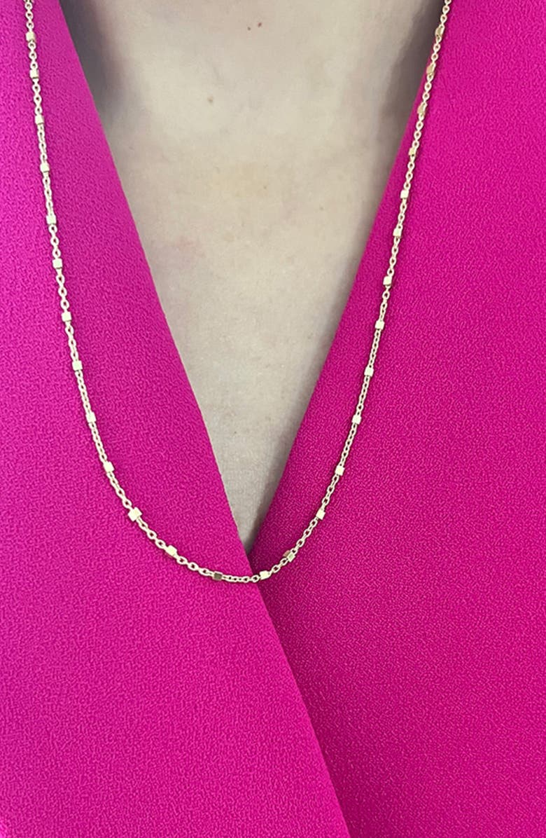 Jennifer Zeuner Maury Chain Necklace, Alternate, color, 14K Yellow Gold Plated Silver