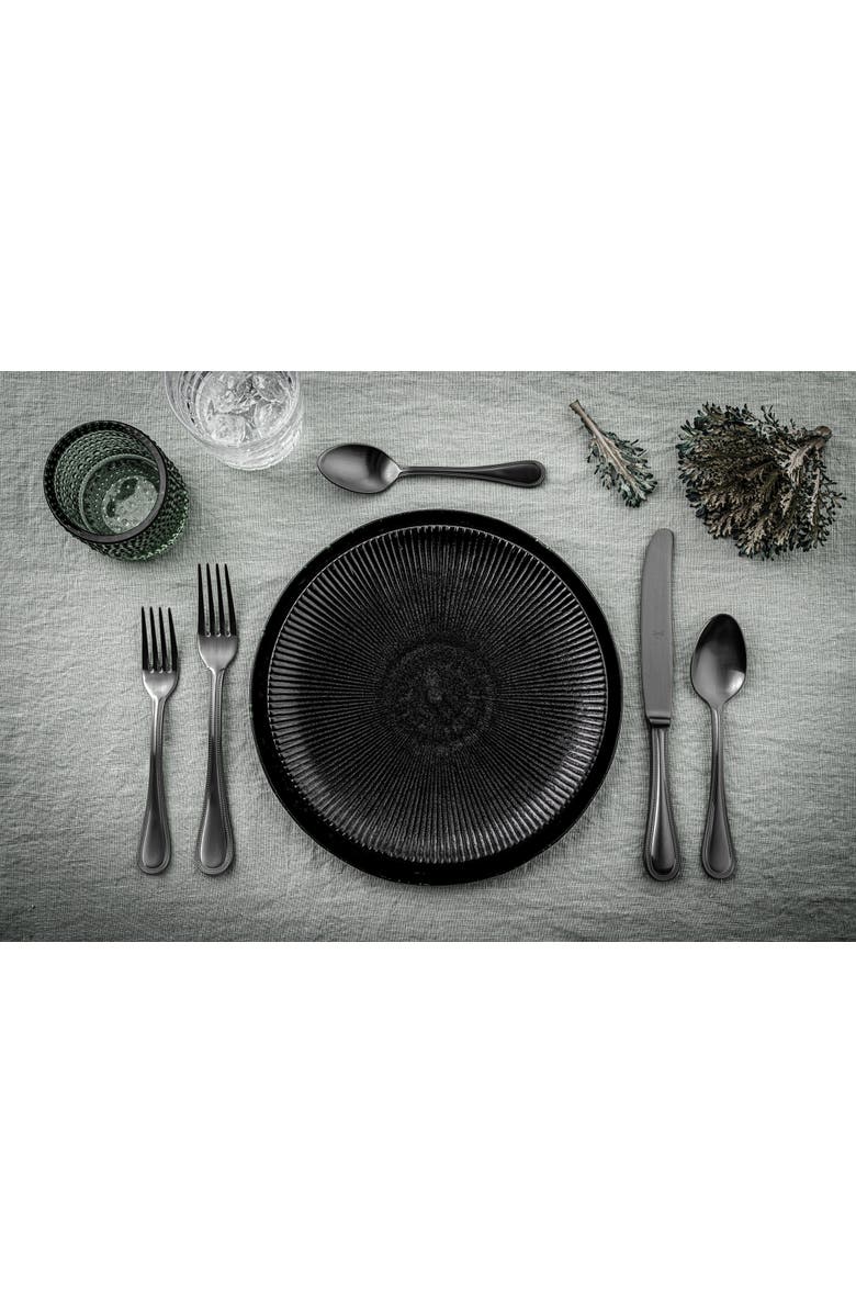 Mepra Perla Flatware Set - 5 Pieces, Alternate, color, Ice Black Gold
