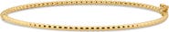 DEVATA Beaded Ball Bangle Bracelet in 14K Gold