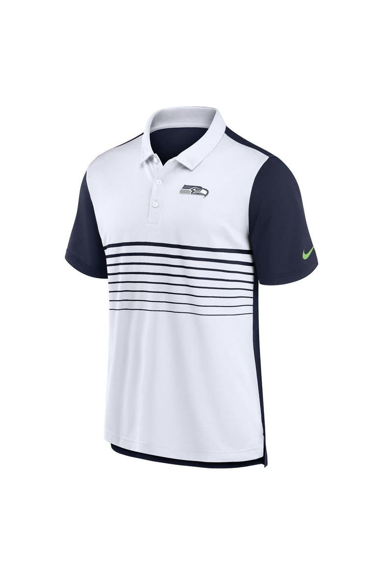 Men's Nike College Navy/White Seattle Seahawks Fashion Performance Polo, Alternate, color, Navy