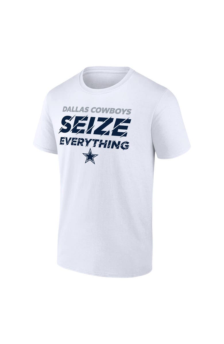 FANATICS Men's Fanatics Branded  White Dallas Cowboys Seize Everything T-Shirt, Alternate, color, 