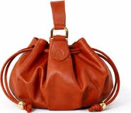 ROSZUAR Lunaire Pleated Leather Handbag