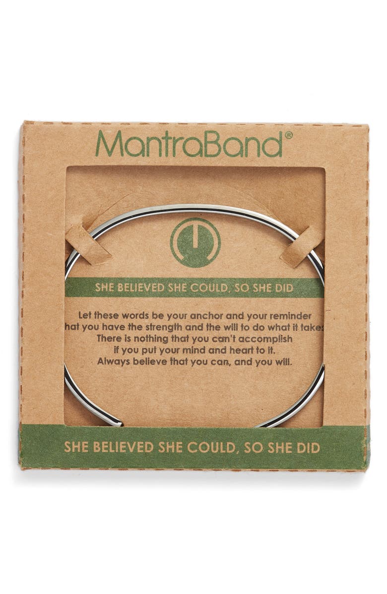 MantraBand<sup>®</sup> She Believed She Could Cuff, Alternate, color,