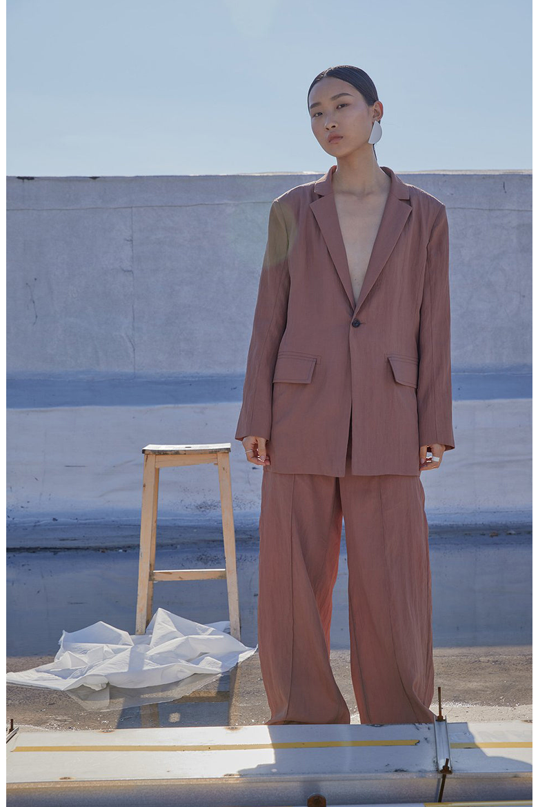 Removable Cargo Pocket Blazer, Alternate, color, Mauve / Dusty Rose