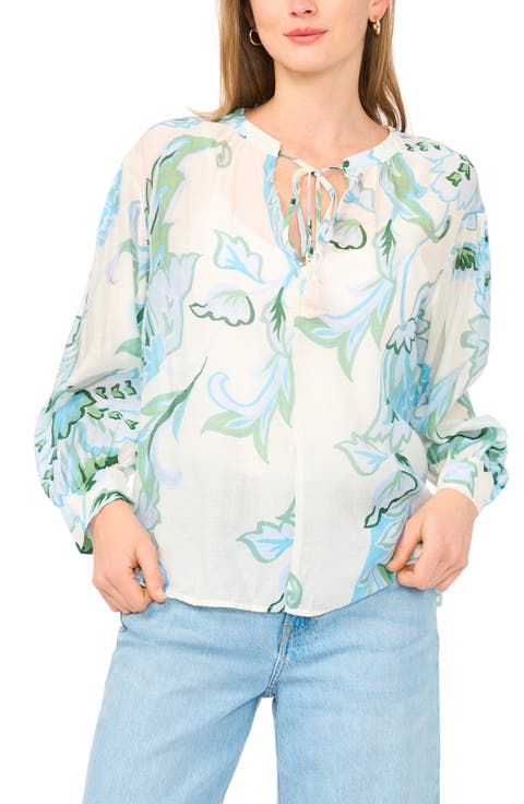 Oversize Tie Front Top