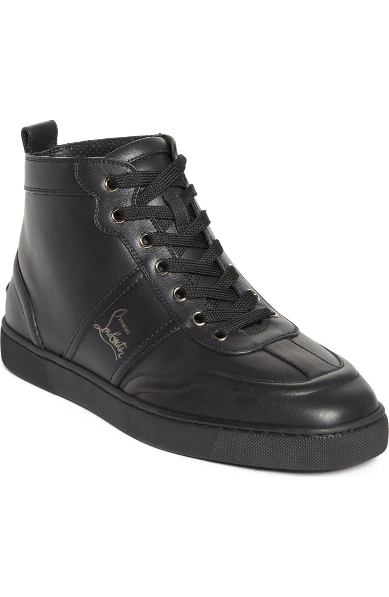 Christian Louboutin Retero High Top Sneaker, Main, color, Bk01-Black