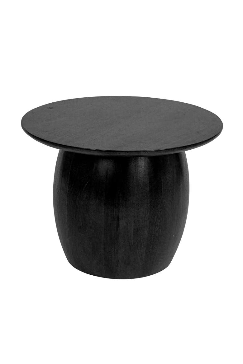 Round Modern Side Table, Main, color, Black