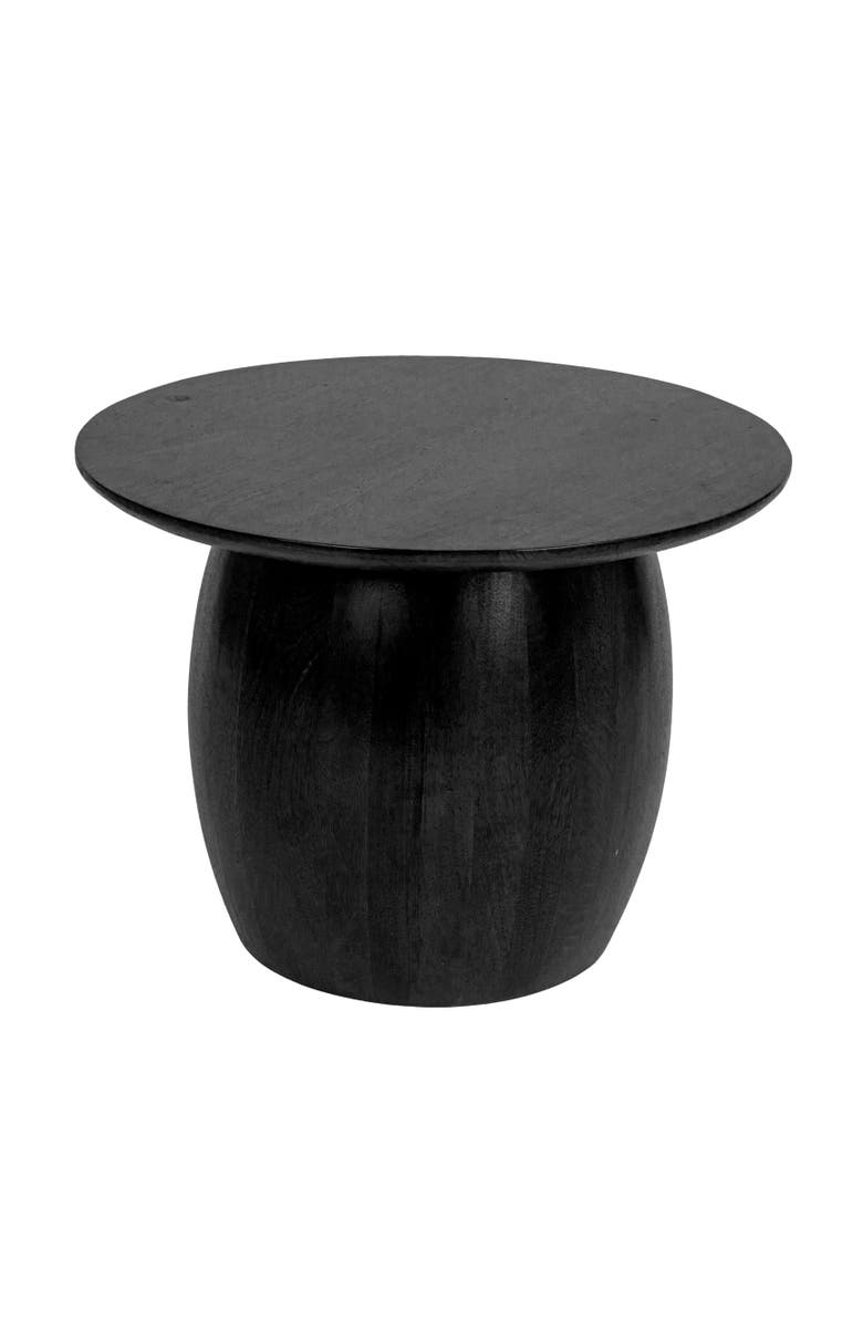 Rowena Interiors Round Modern Side Table, Main, color, Black