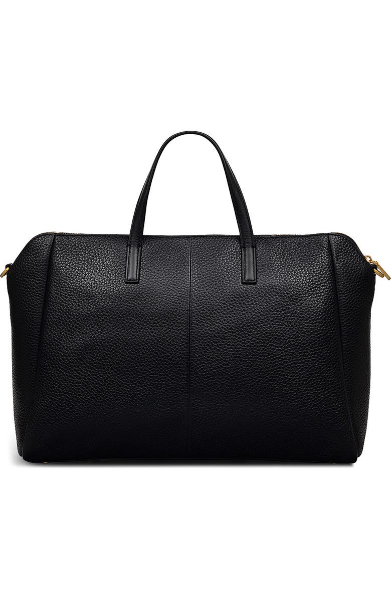 Radley Brook Avenue Pebbled Leather Satchel, Alternate, color, Black