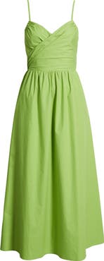 Lulus Marcella Tie Back Cotton Poplin Dress