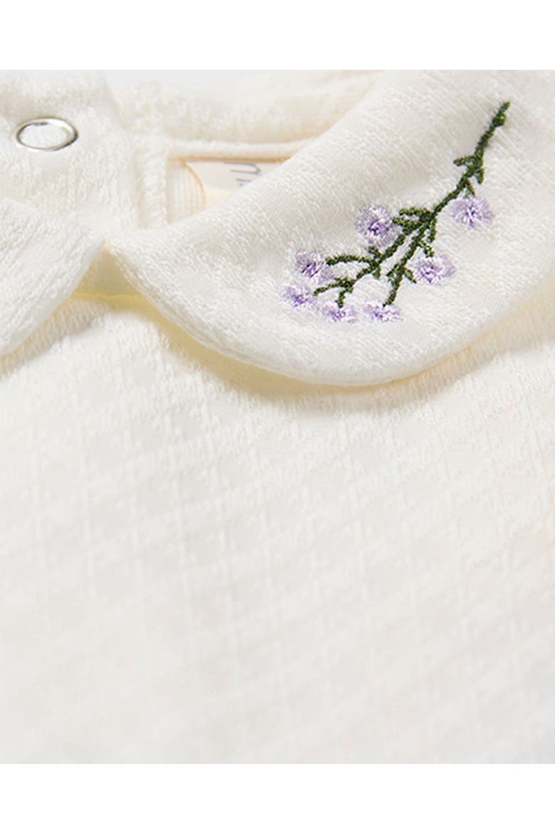 Baby Lilacs Embroidered Footie, Alternate, color, Lilac
