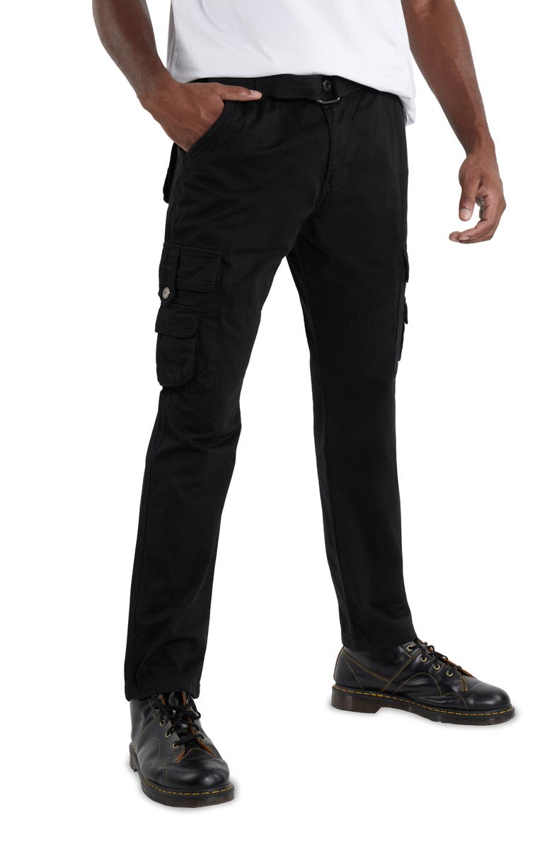 XRAY Utility Cotton Cargo Pants, Main, color, Black