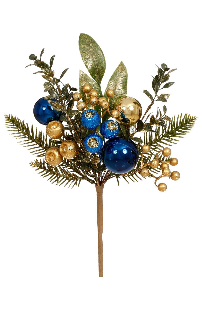 Mark Roberts Christmas Berries Pick, Set of 12, Main, color, Blue