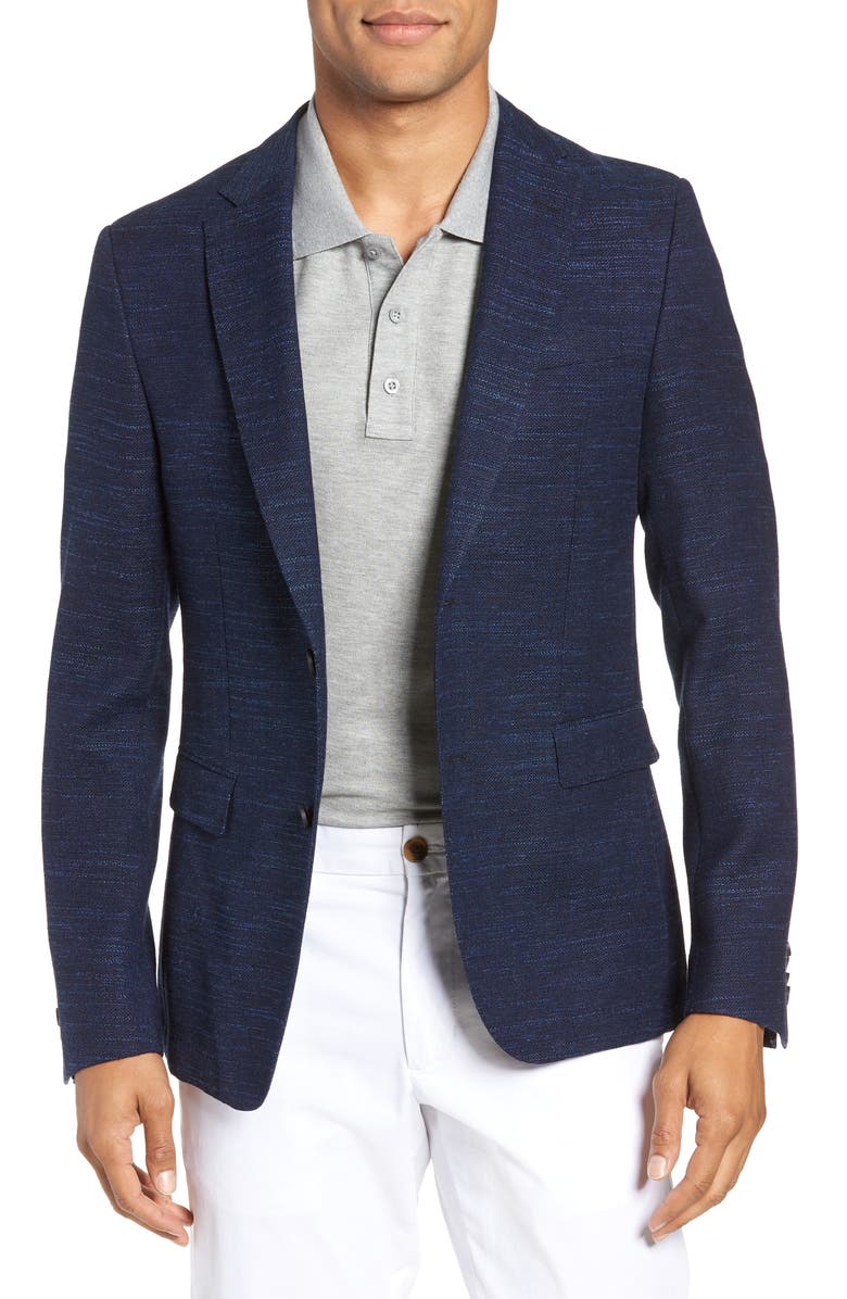 BOSS Nobis Trim Fit Wool Blend Blazer, Main, color, 