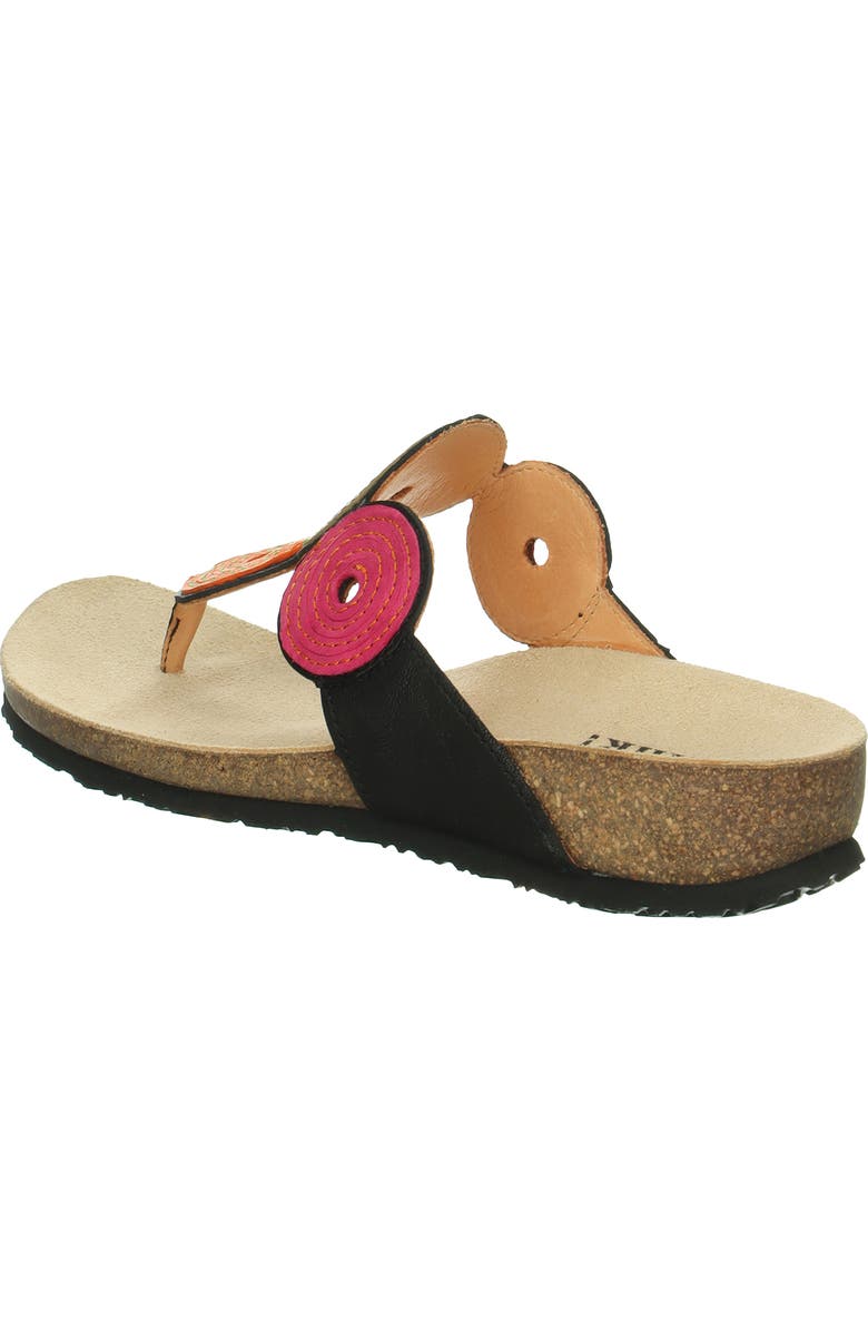 Think! Julia Circles Flip Flop, Alternate, color, Black/ Kombi