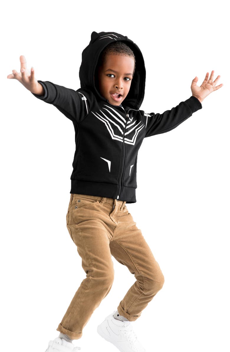 Cubcoats Marvel<sup>®</sup> 2018 Black Panther<sup>®</sup> 2-in-1 Stuffed Animal Hoodie, Alternate, color, 