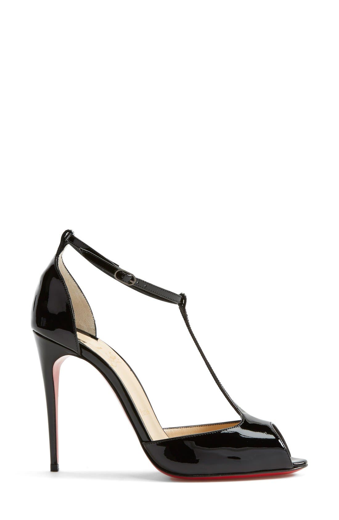 Christian Louboutin 'Señora' T-Strap Open Toe Pump, Alternate, color, 