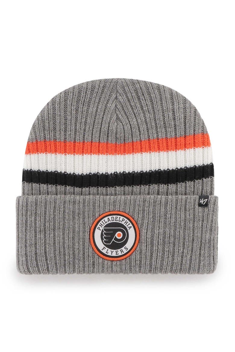 Men's '47 Charcoal Philadelphia Flyers Highline Cuffed Knit Hat, Main, color, Charcoal
