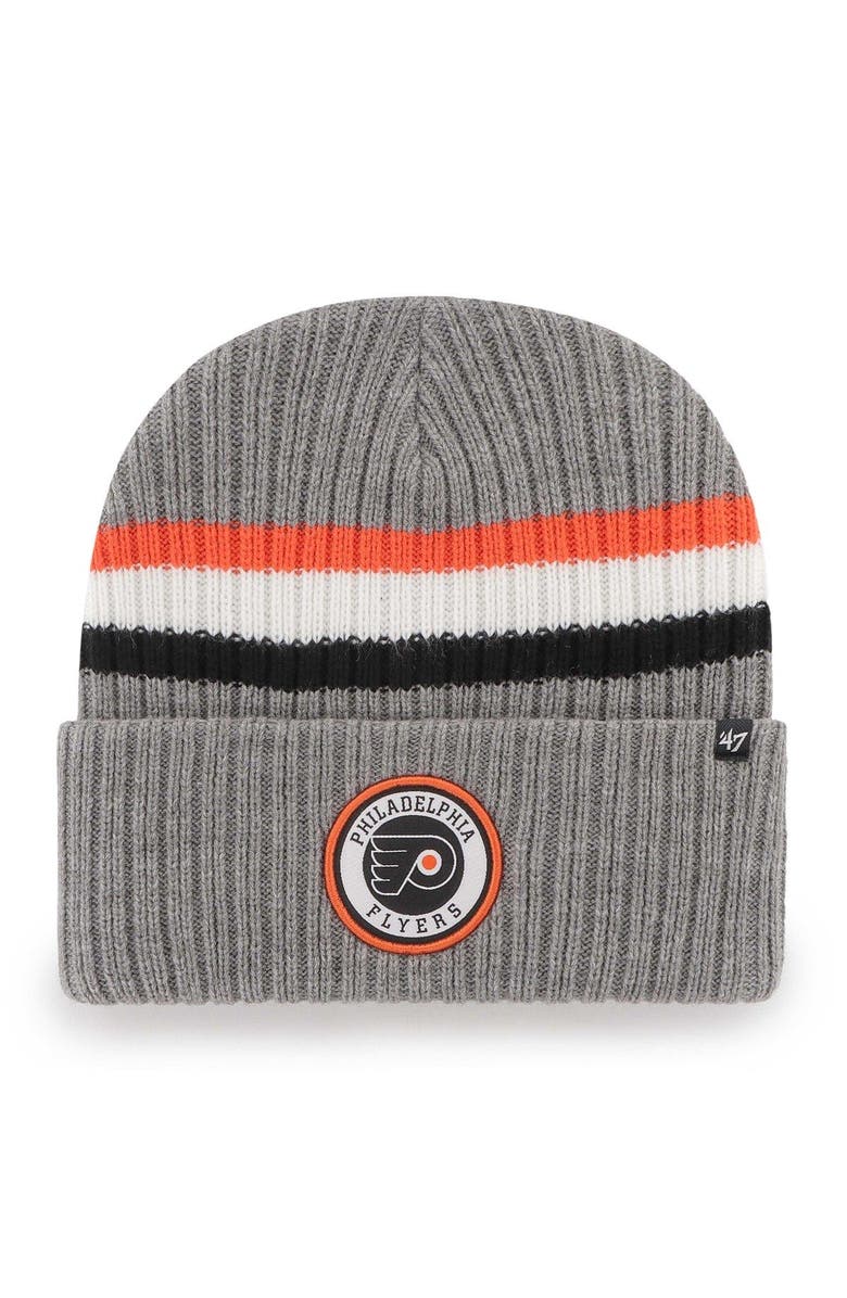 '47 Men's '47 Charcoal Philadelphia Flyers Highline Cuffed Knit Hat, Main, color, 