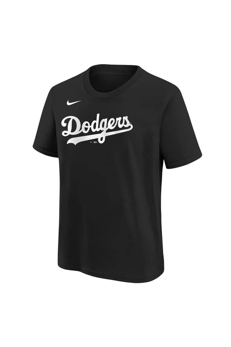 Youth Nike Shohei Ohtani Black Los Angeles Dodgers Name & Number T-Shirt, Alternate, color, Black