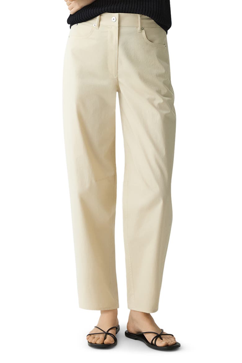 Curve Leg Cotton Chino Pants, Main, color, ALMOND