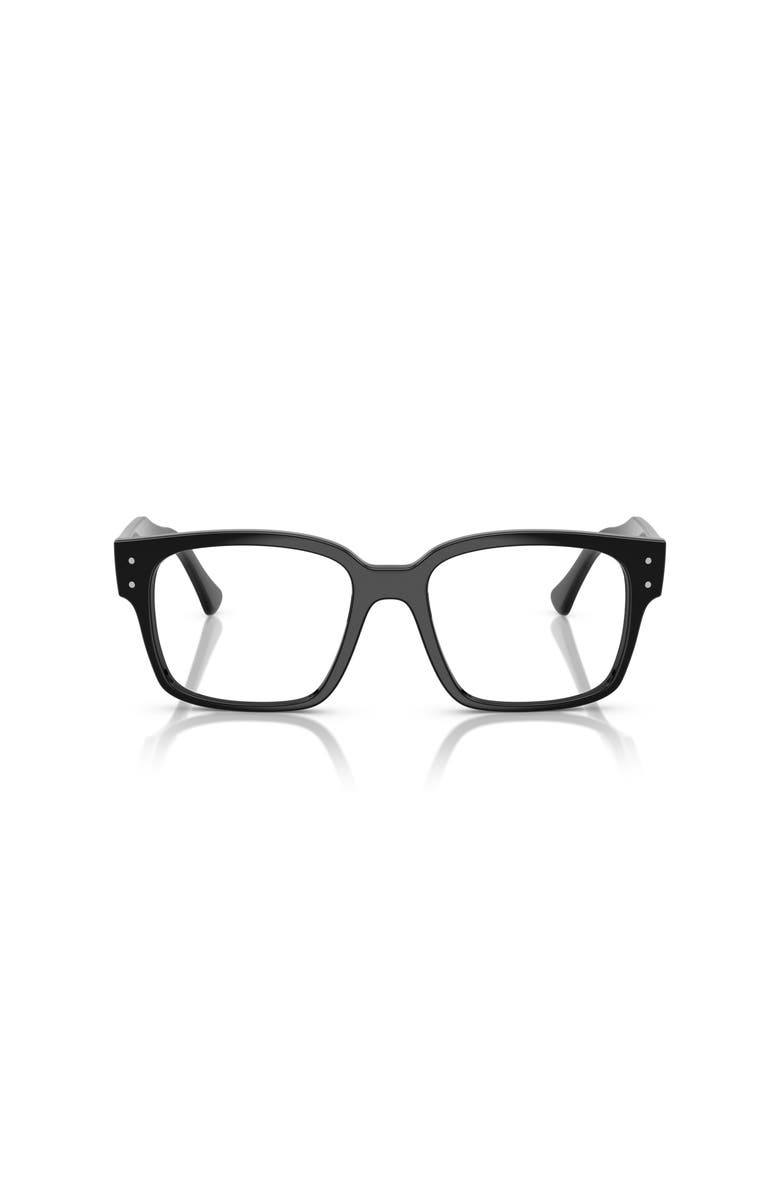 Ray-Ban 53mm Square optical glasses, Alternate, color, Black