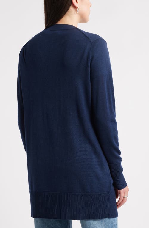 Caslonr Caslon(r) Everyday Open Front Cardigan In Black