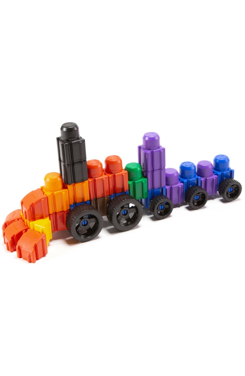 Snapo Jr. Mega Builder's 125 Piece Kit Building Blocks, Alternate, color, Multicolored