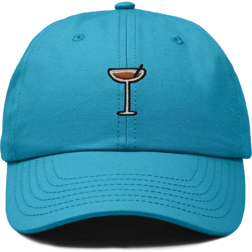 Dalix Espresso Martini Embroidered Hat In Teal