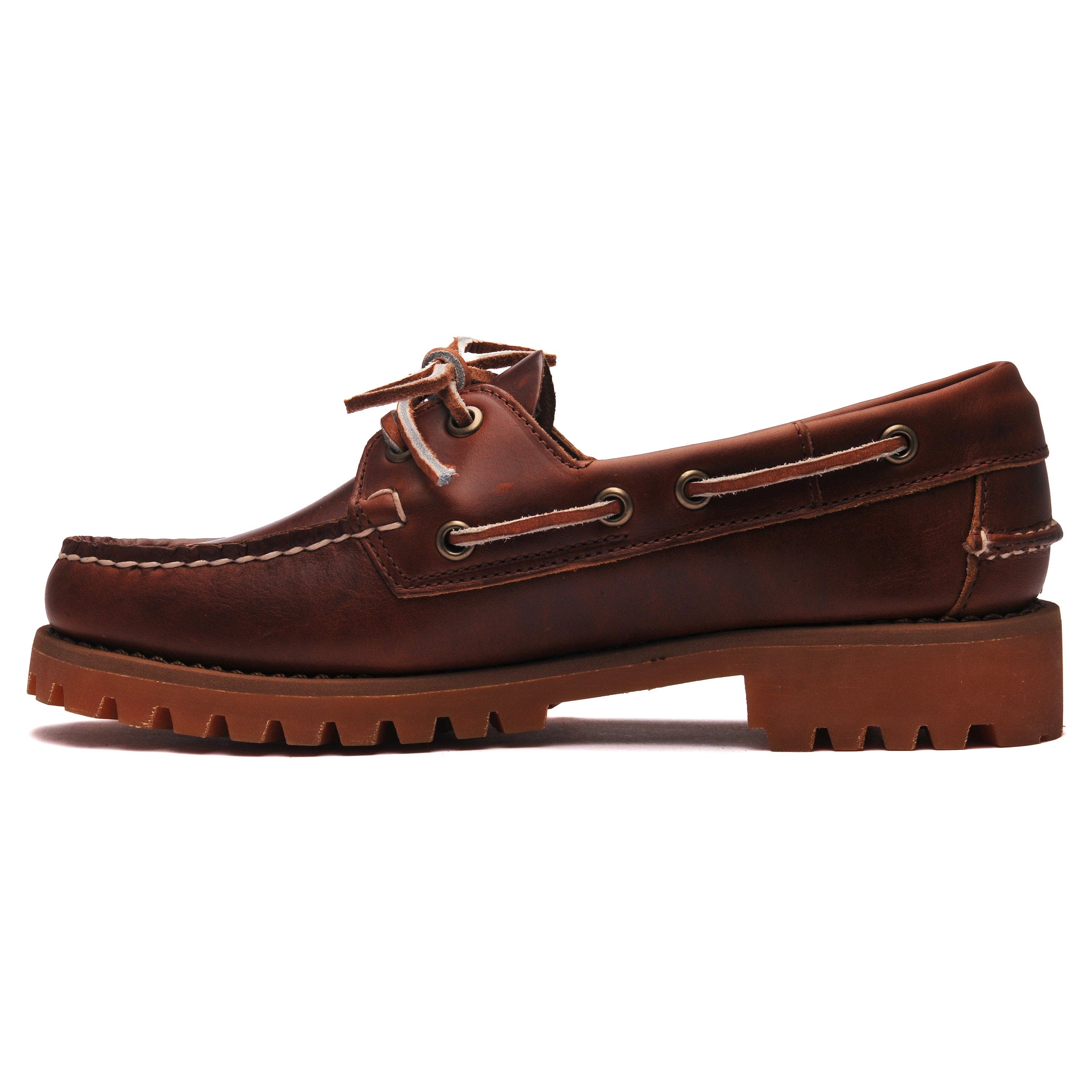 Sebago Ranger Waxy Moccassins, Alternate, color, Brown-Gum
