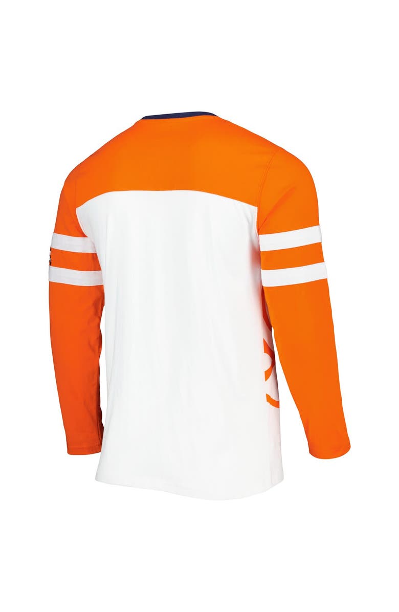 STARTER Men's Starter Orange/White Denver Broncos Halftime Long Sleeve T-Shirt, Alternate, color,