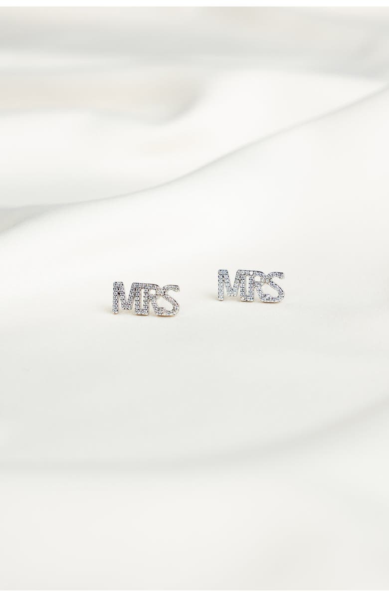 Untamed Petals MRS Crystal Studs, Alternate, color, Silver