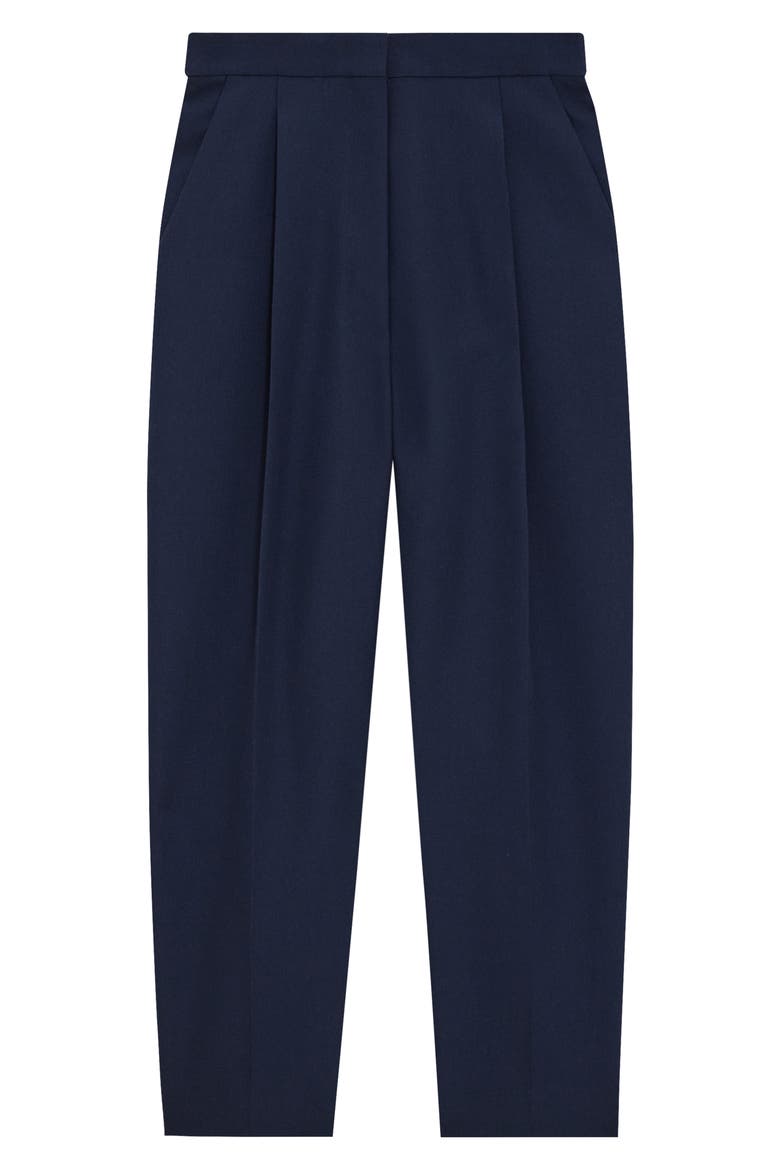 Wool Blend Pleated Pants, Alternate, color, NOCTURNE NAVY