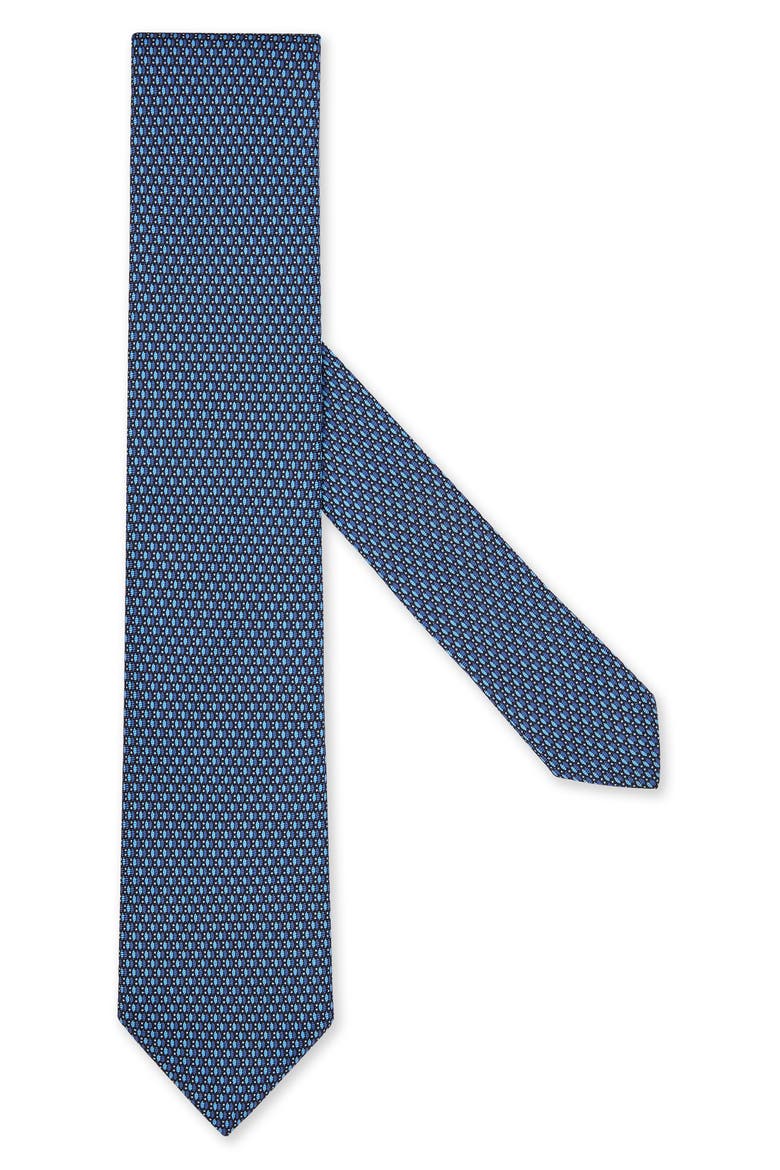 Beetle Silk Tie, Main, color, NAVY