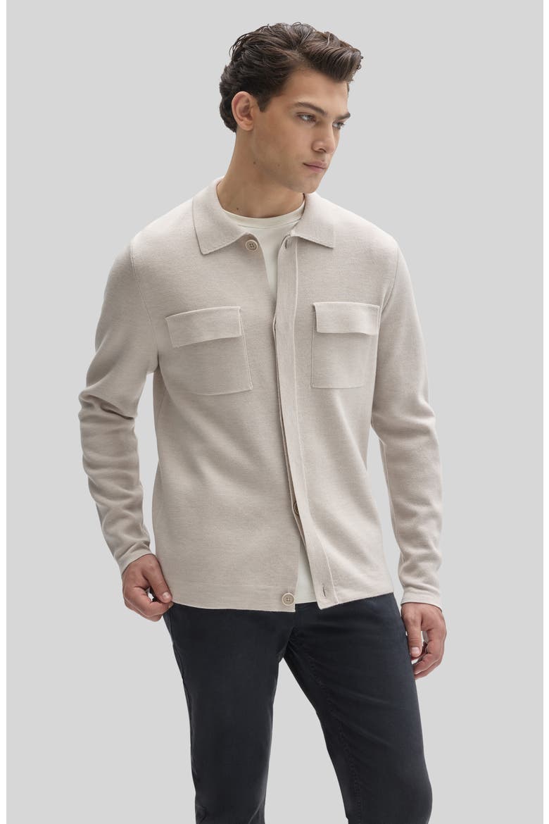 Crafton Merino Wool Cardigan, Alternate, color, MOONSTONE