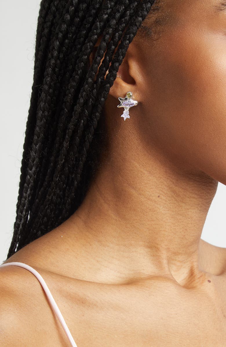 Collina Strada Constellation Stud Earrings, Alternate, color, Amethyst Canary