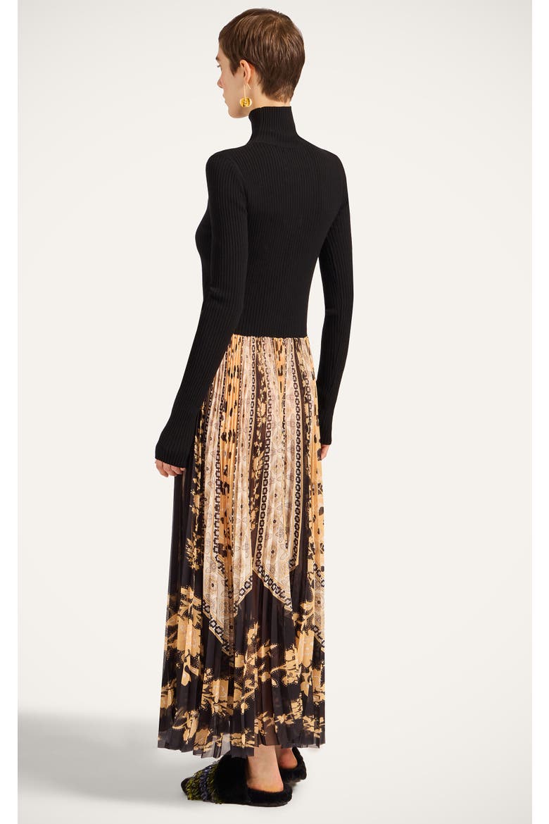 Moondance Knit Dress, Alternate, color, Bicolor Black/Gold