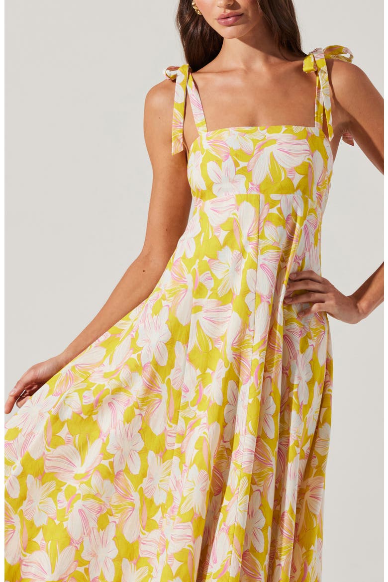 Shiann Floral Cotton Sundress, Alternate, color, YELLOW MULTI FLORAL