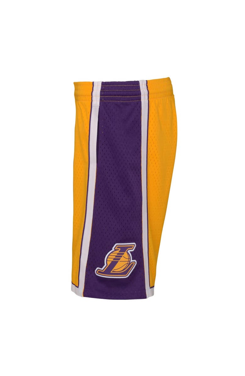 Mitchell & Ness Youth Mitchell & Ness Gold Los Angeles Lakers Swingman Shorts, Alternate, color, Gold