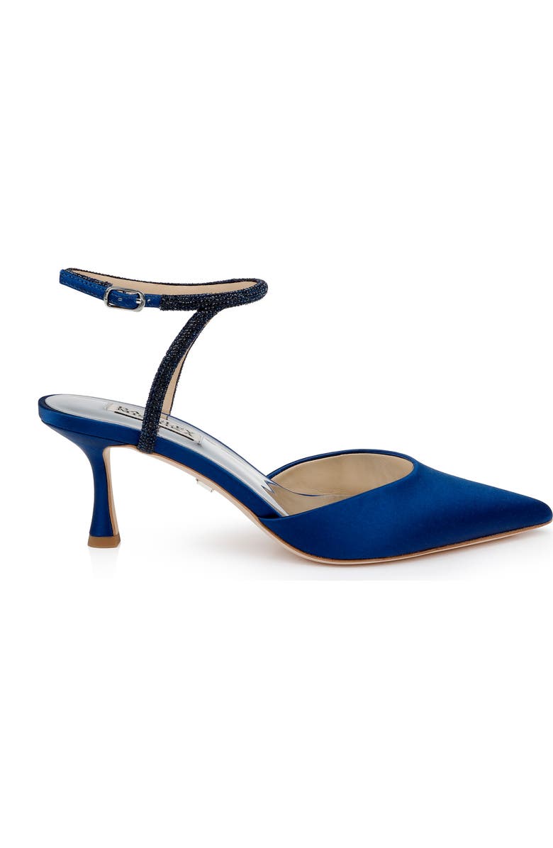 Badgley Mischka Collection Autumn Pointed Toe Ankle Strap Pump, Alternate, color, Blue